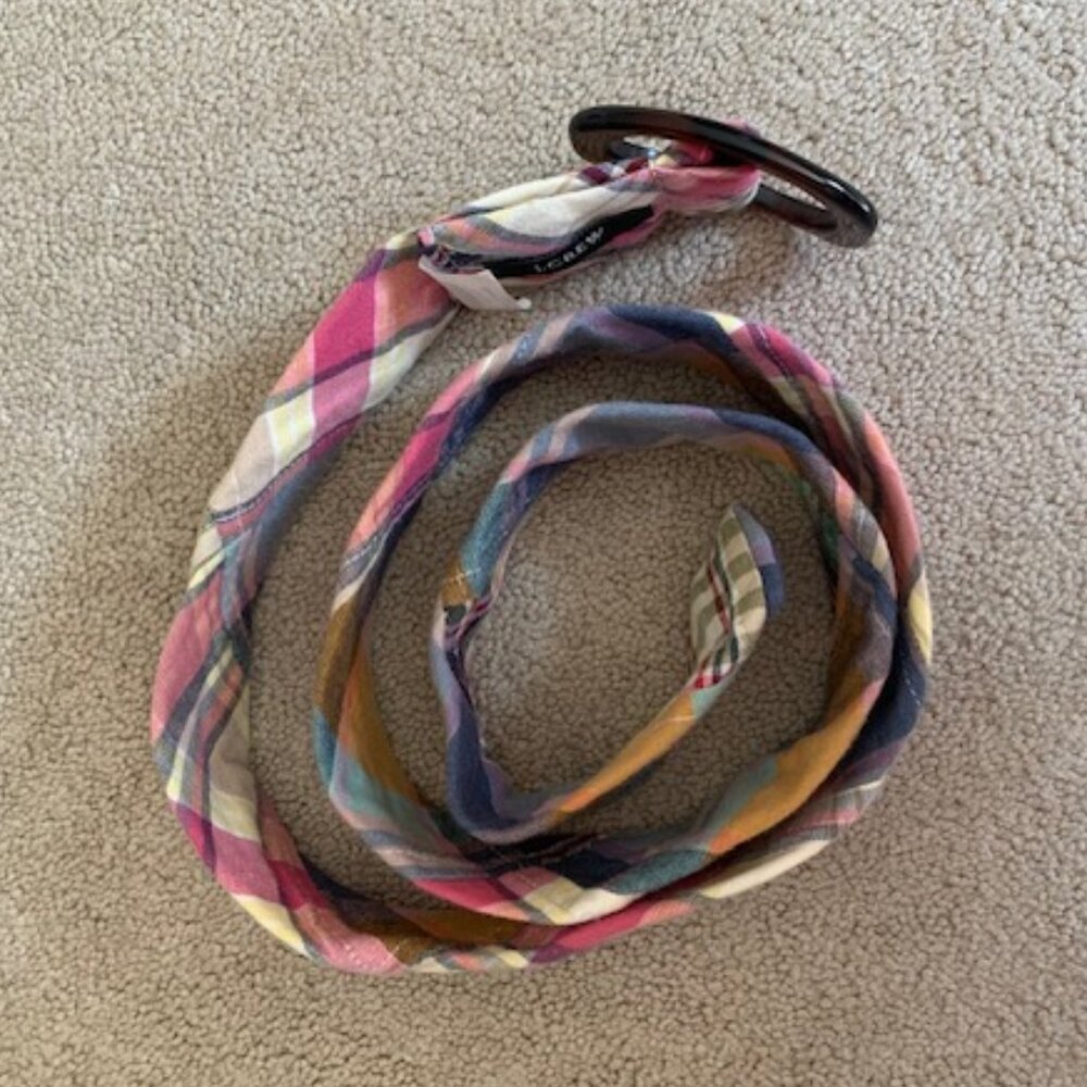 J. Crew Plaid Belt size small/medium - Picture 4 of 9